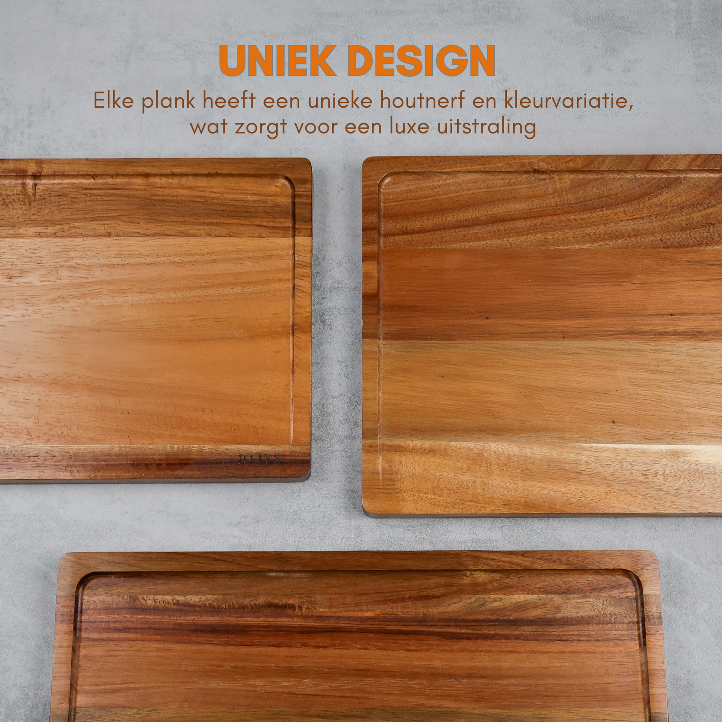 Acacia Wood Cutting Board Set – 3 Sizes | Eco-Friendly & Stylish | RFISS