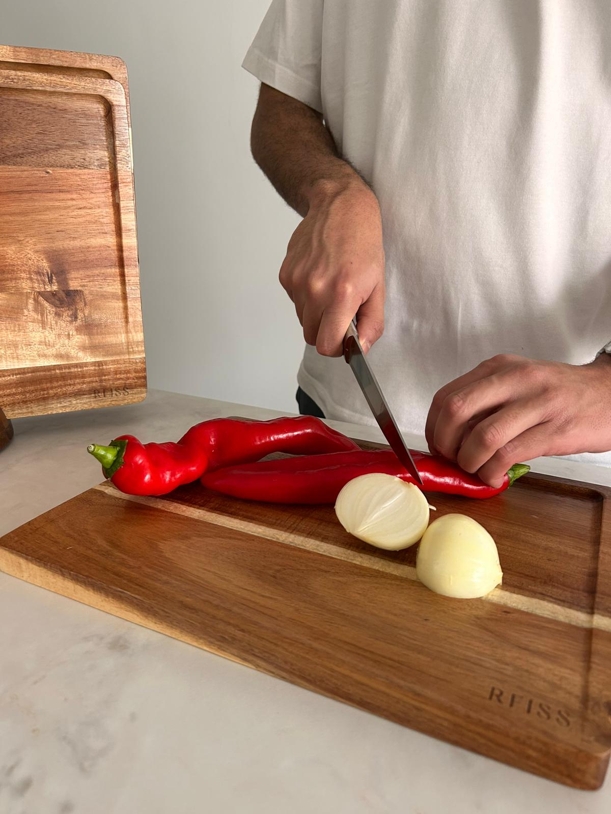 Acacia Wood Cutting Board Set – 3 Sizes | Eco-Friendly & Stylish | RFISS